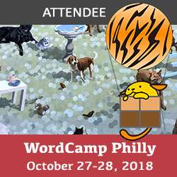 WordCamp Philly 2018 Attendee Badge
