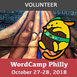 WordCamp Philly 2018 Volunteer Badge